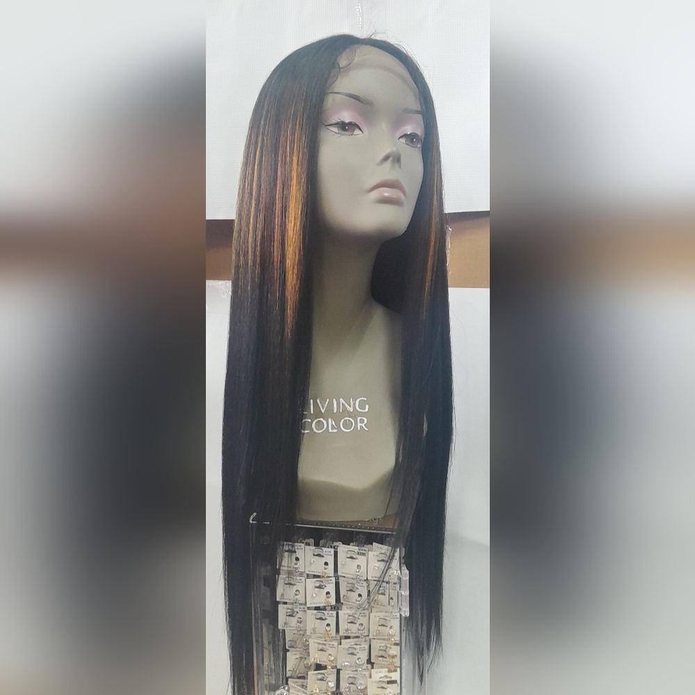 High Quality Human Hair Blended Lace Wig